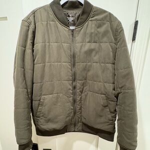 Arizona Jean Co Olive Quilted Bomber Jacket XL